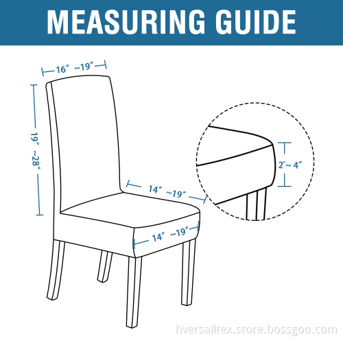 Stretch Velvet Dining Chair Covers 6 Pieces